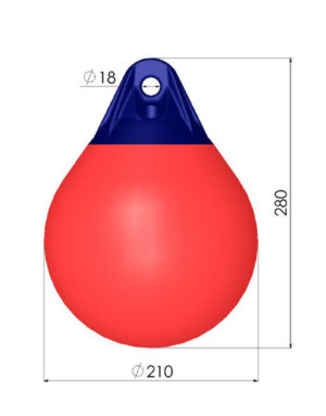 A0 Red Buoy Polyform