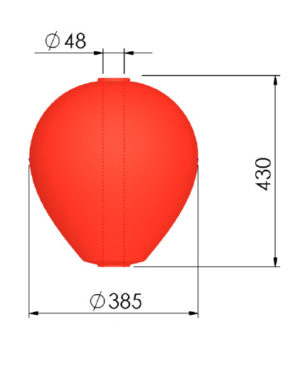 CC2 Polyform Bar Buoy - Red Colour