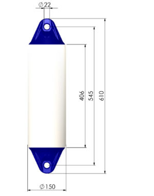 F1 Polyform Fender - White