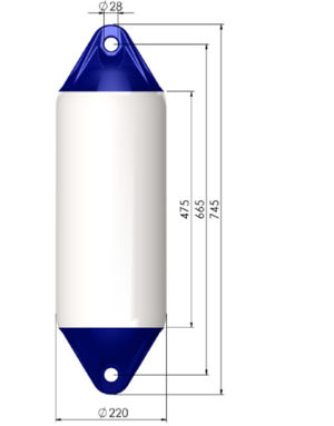 F3 Polyform Fender - White